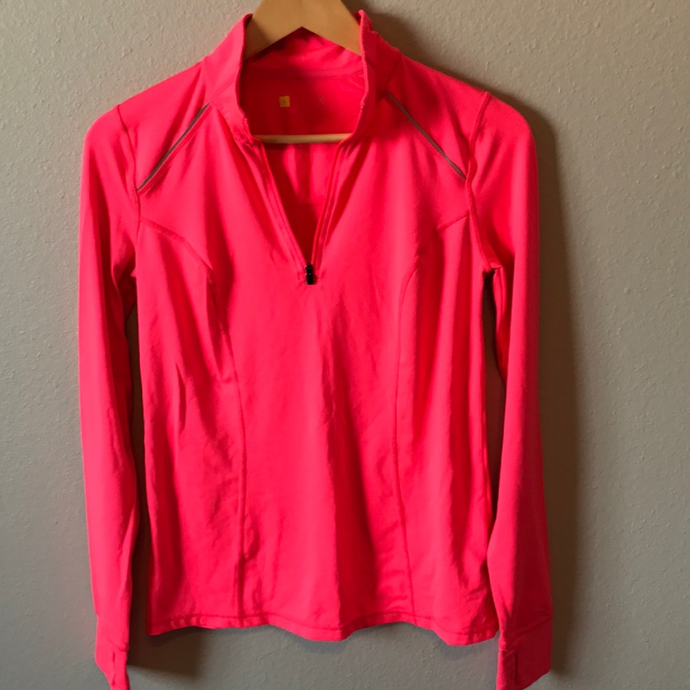 Pink 1/2 zip pullover